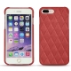 Coque cuir Apple iPhone 7 Plus - Cerise vintage - Couture