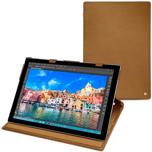 Microsoft Surface Pro 4 leather caseCastan esparciate ( Pantone #824F2A )