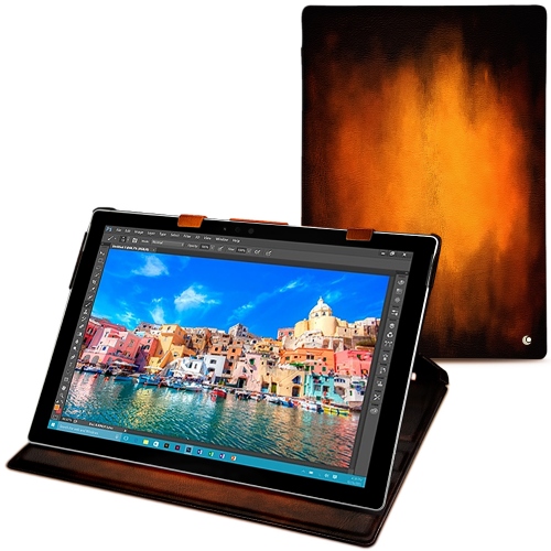 Custodia in pelle Microsoft Surface Pro 4 Fauve Patine