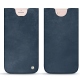 Apple iPhone 7 Plus leather pouch - Jean vintage ( Roughtcut - Pantone 285U  ) 