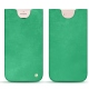Apple iPhone 7 Plus leather pouch - Menthe vintage ( Pantone 562C ) 