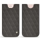 Apple iPhone 7 Plus leather pouch - Anthracite - Couture ( Pantone 424C ) 