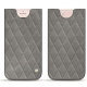 Apple iPhone 7 Plus leather pouch - Acier vintage - Couture