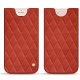 Apple iPhone 7 Plus leather pouch - Arange clouquié - Couture