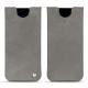 Samsung Galaxy S8 leather pouch - Acier vintage ( Pantone 403C ) 