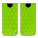 Samsung Galaxy S8 leather pouch - Vert fluo - Couture