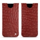 Samsung Galaxy S8 leather pouch - Autruche ciliegia