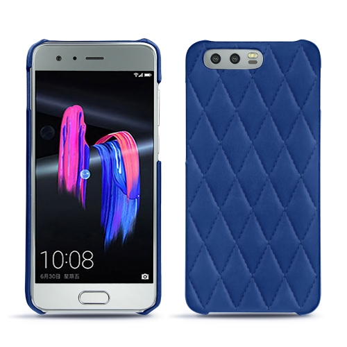 Capa em pele Huawei Honor 9Bleu océan - Couture ( Nappa - Pantone #15458a) 