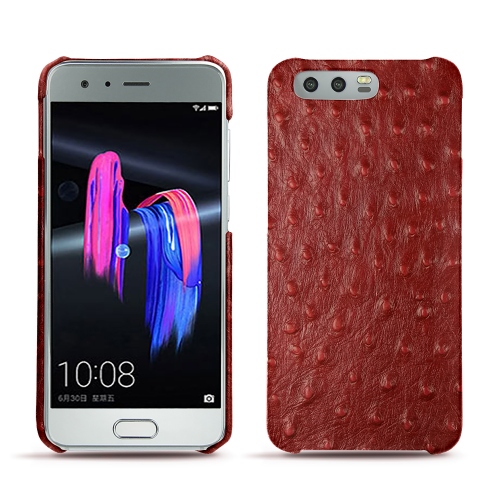 Capa em pele Huawei Honor 9Autruche ciliegia ( Pantone #a4343a ) 