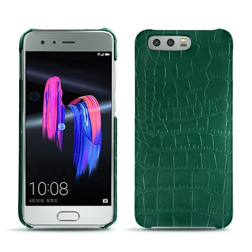 レザーケース Huawei Honor 9Crocodile pino ( Pantone #173F35 ) 