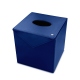 Square tissue box holder - Griffe 1 - Bleu océan ( Nappa - Pantone 293C ) 