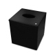 Square tissue box holder - Griffe 1 - Ebène ( Sleek P C12 - Black ) 