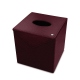 Square tissue box holder - Griffe 1 - Lie de vin ( Pantone 5115C ) 