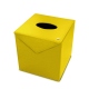 Square tissue box holder - Griffe 1 - Jaune fluo