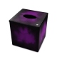Scatola per fazzoletti - Quadrata - Griffe 1 - Violet Patine