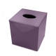 Square tissue box holder - Griffe 1 - Lilas PU