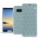 Custodia in pelle Samsung Galaxy Note8 - Bleu ciel - Couture ( Nappa - Pantone 277C ) 