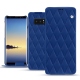 Lederschutzhülle Samsung Galaxy Note8 - Bleu océan - Couture ( Nappa - Pantone 293C ) 