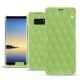 Custodia in pelle Samsung Galaxy Note8 - Vert olive - Couture ( Nappa - Pantone 578U ) 