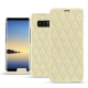 Funda de piel Samsung Galaxy Note8 - Ivoire - Couture ( Sleek P C12 - White ) 