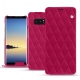 Lederschutzhülle Samsung Galaxy Note8 - Rose fluo - Couture
