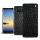 Custodia in pelle Samsung Galaxy Note8 - Autruche nero