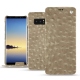 Housse cuir Samsung Galaxy Note8 - Autruche desert