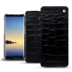 Funda de piel Samsung Galaxy Note8 - Crocodile nero