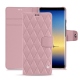 Housse cuir Samsung Galaxy Note8 - Rose - Couture ( Nappa - Pantone 2365C ) 