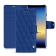 Housse cuir Samsung Galaxy Note8 - Bleu océan - Couture ( Nappa - Pantone 293C ) 