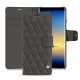レザーケース Samsung Galaxy Note8 - Anthracite - Couture ( Pantone 424C ) 