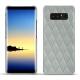 Lederschutzhülle Samsung Galaxy Note8 - Gris - Couture ( Nappa - Pantone W428C ) 