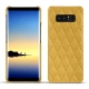 Coque cuir Samsung Galaxy Note8 - Mimosa - Couture ( Pantone 141C ) 