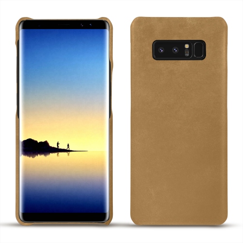Capa em pele Samsung Galaxy Note8Sable vintage ( Pantone #9b7340 ) 