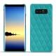 Samsung Galaxy Note8 leather cover - Bleu fluo - Couture