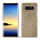 レザーケース Samsung Galaxy Note8 - Autruche desert