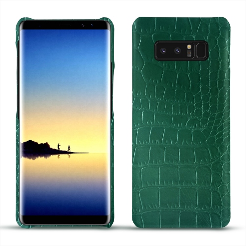 Capa em pele Samsung Galaxy Note8Crocodile pino ( Pantone #173F35 ) 