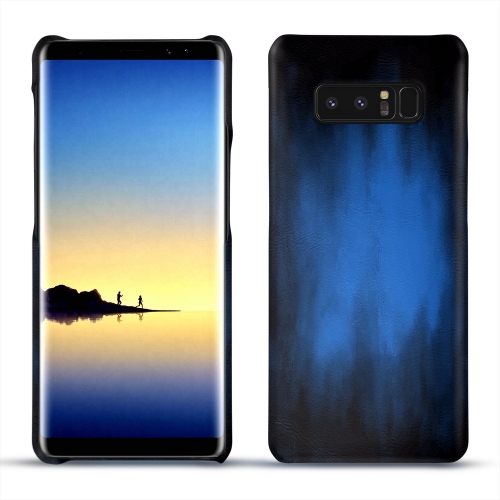 Funda de piel Samsung Galaxy Note8Bleu Patine