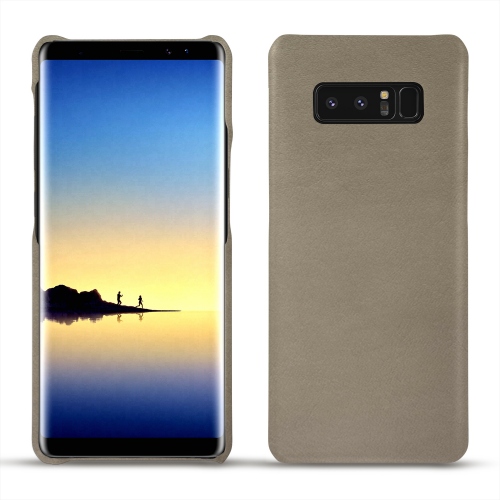 Custodia in pelle Samsung Galaxy Note8Darboun sabla ( Pantone #BCB1A1 )