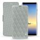 Lederschutzhülle Samsung Galaxy Note8 - Gris - Couture ( Nappa - Pantone W428C ) 