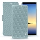 Samsung Galaxy Note8 leather case - Bleu ciel - Couture ( Nappa - Pantone 277C ) 