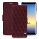 Custodia in pelle Samsung Galaxy Note8 - Lie de vin - Couture ( Pantone 5115C ) 