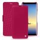 Samsung Galaxy Note8 leather case - Rose fluo