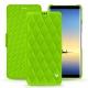 Samsung Galaxy Note8 leather case - Vert fluo - Couture