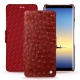 Samsung Galaxy Note8 leather case - Autruche ciliegia