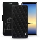 硬质真皮保护套 Samsung Galaxy Note8 - Negre poudro - Couture