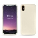 Coque cuir Apple iPhone X - Blanc ( Nappa - White ) 