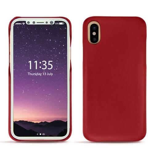 Apple IPhone X - Habillez avec style votre mobile avec des étuis, housses, coques premiumRouge ( Nappa - Pantone #d50032 ) 