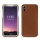 Capa em pele Apple iPhone X - Marron ( Nappa - Pantone 1615C ) 