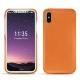 硬质真皮保护套 Apple iPhone X - Orange ( Nappa - Pantone 1495U ) 